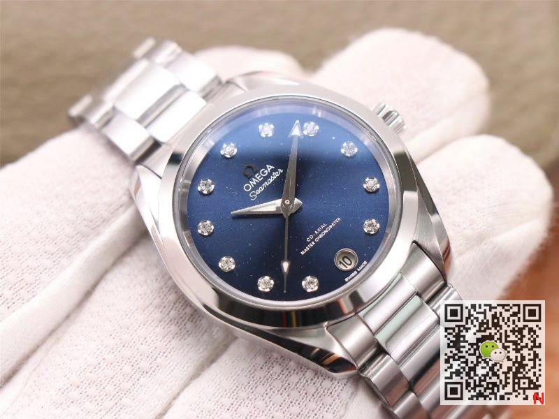 VS Factory Replica Omega Seamaster 220.10.38.20.53.001 Aqua Terra 150M CO‑AXIAL Master Chronometer Ladies Watch