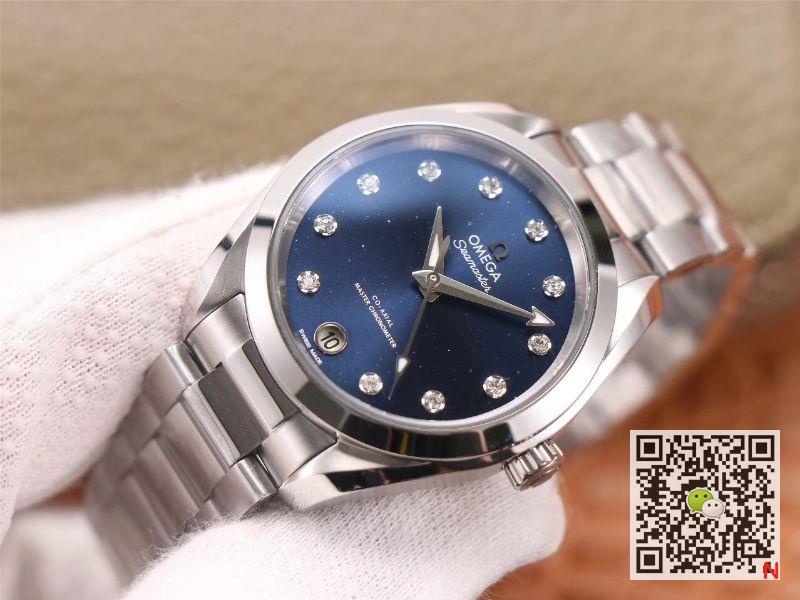VS Factory Replica Omega Seamaster 220.10.38.20.53.001 Aqua Terra 150M CO‑AXIAL Master Chronometer Ladies Watch