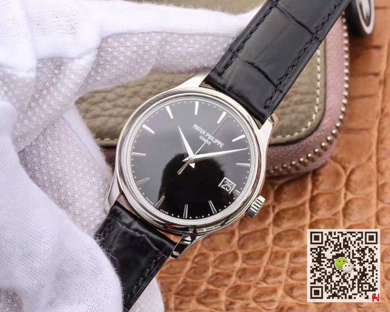 ZF Factory Patek Philippe Calatrava Automatic Date Black Dial Watch 5227G-010 Flip Back Version