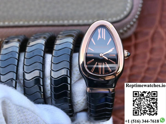 Bvlgari Serpenti Spiga Watch 102885 Bv Factory Rose Gold No Diamond-Rep Time Watches