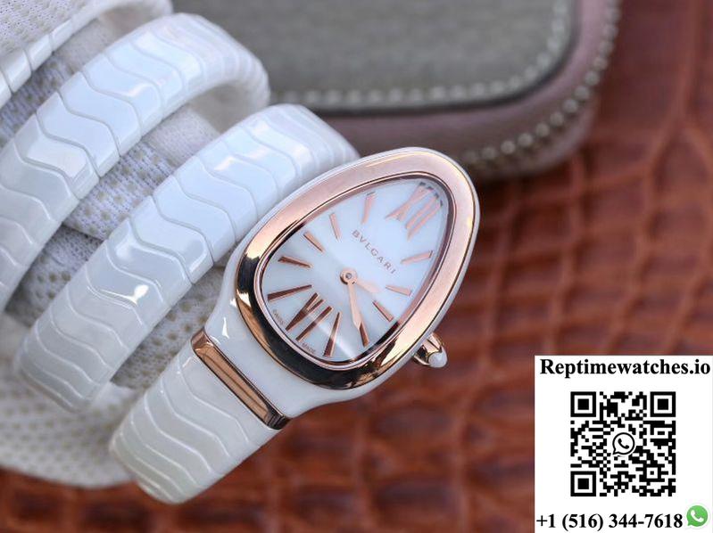 Bvlgari Serpenti Spiga Watch 102886 Bv Factory Rose Gold No Diamond-Rep Time Watches