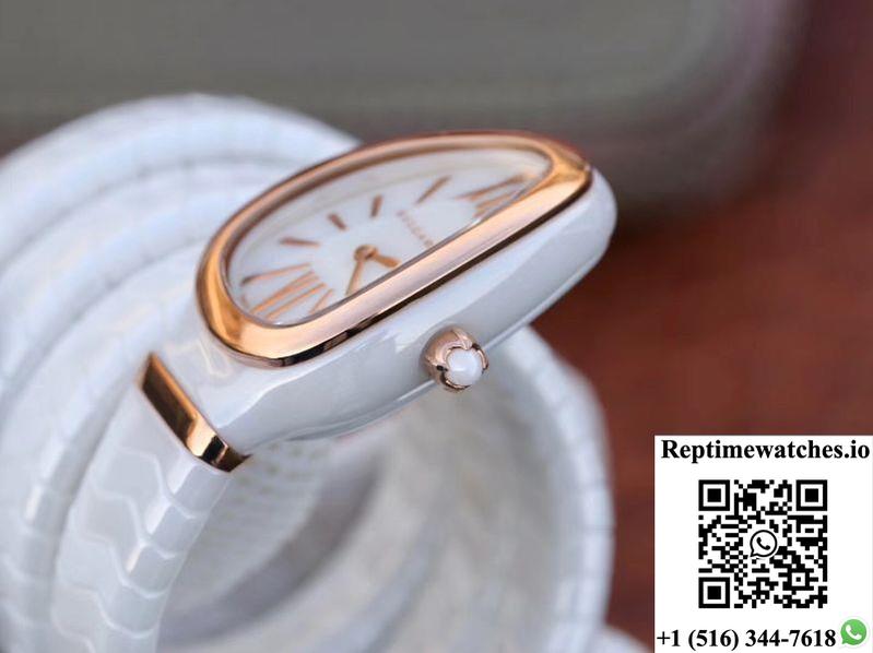 Bvlgari Serpenti Spiga Watch 102886 Bv Factory Rose Gold No Diamond-Rep Time Watches