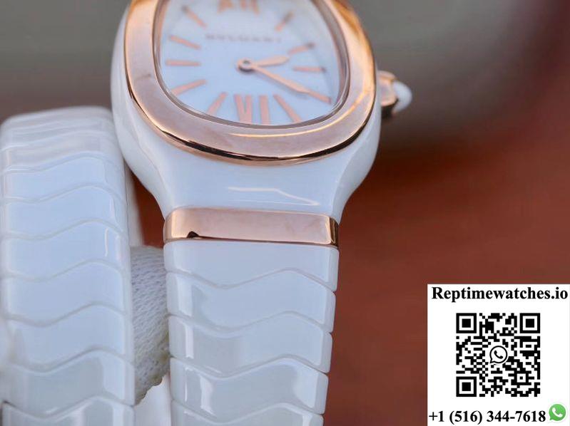 Bvlgari Serpenti Spiga Watch 102886 Bv Factory Rose Gold No Diamond-Rep Time Watches
