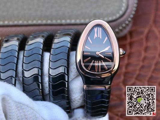 Bvlgari Serpenti Spiga Watch 102885 BV Factory Rose Gold No Diamond