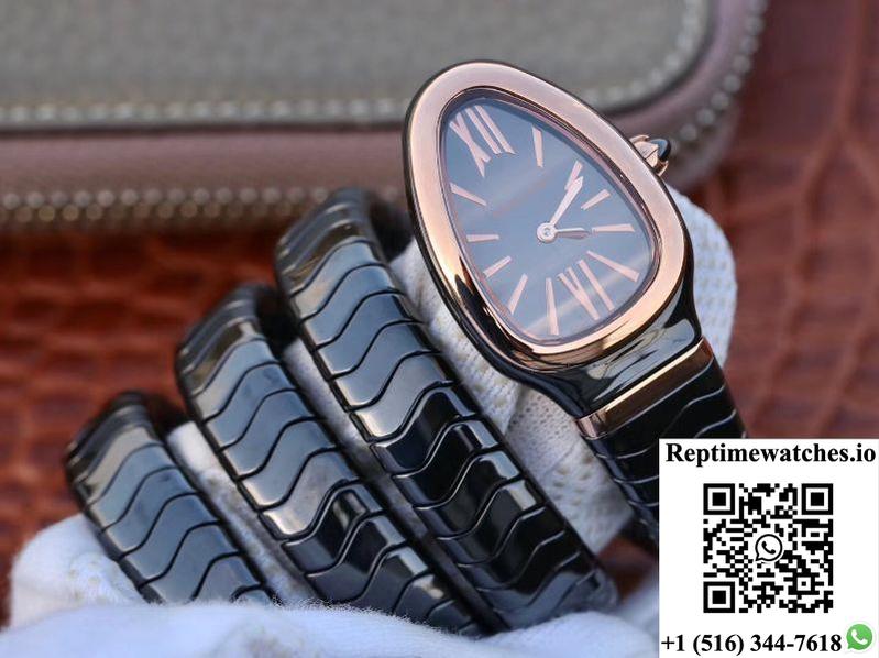 Bvlgari Serpenti Spiga Watch 102885 Bv Factory Rose Gold No Diamond-Rep Time Watches