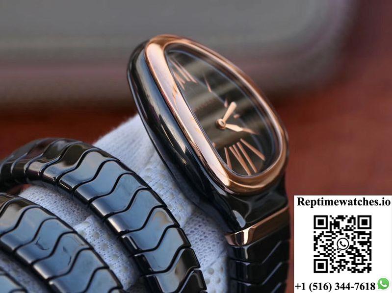 Bvlgari Serpenti Spiga Watch 102885 Bv Factory Rose Gold No Diamond-Rep Time Watches