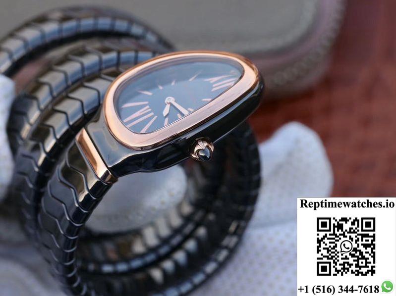 Bvlgari Serpenti Spiga Watch 102885 Bv Factory Rose Gold No Diamond-Rep Time Watches