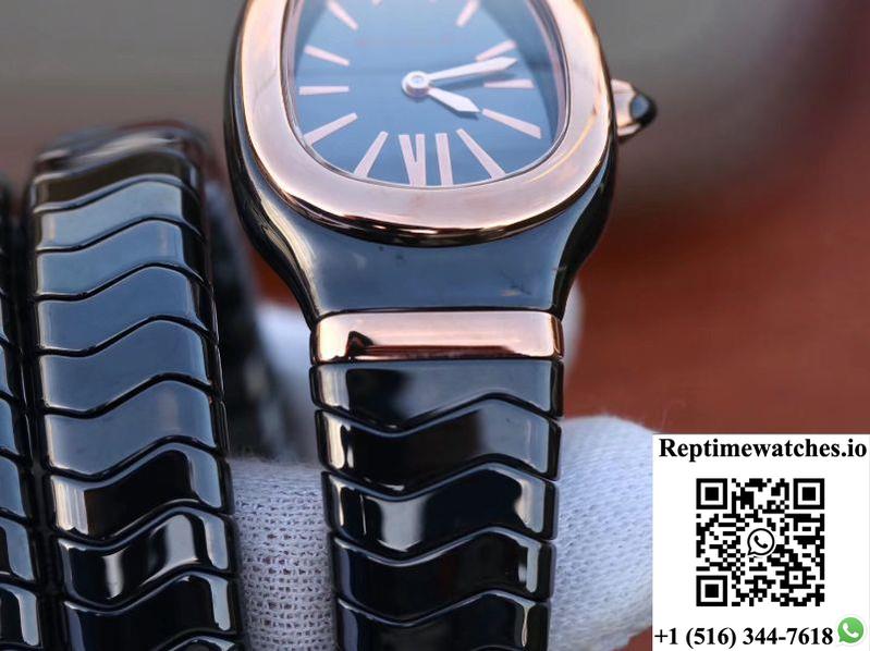 Bvlgari Serpenti Spiga Watch 102885 Bv Factory Rose Gold No Diamond-Rep Time Watches