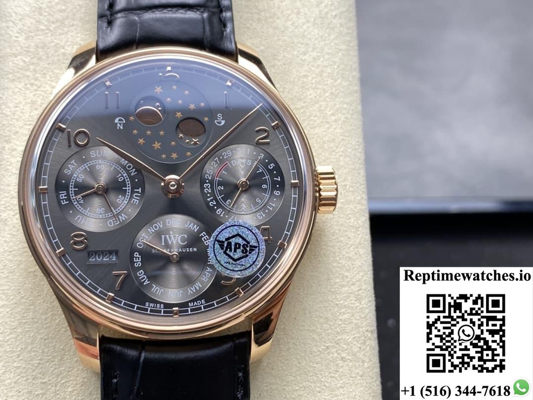 IWC Portuguese IW503404 APS factory slate gray dial