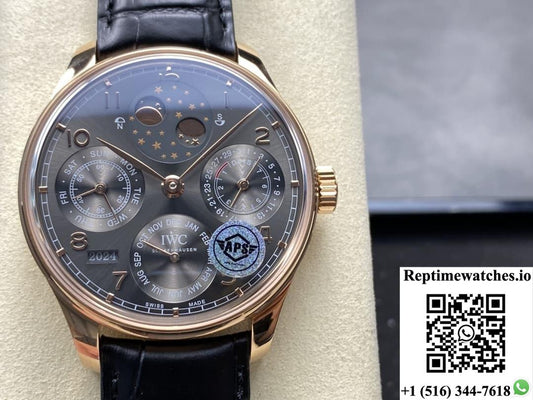 IWC Portuguese IW503404 APS factory slate gray dial