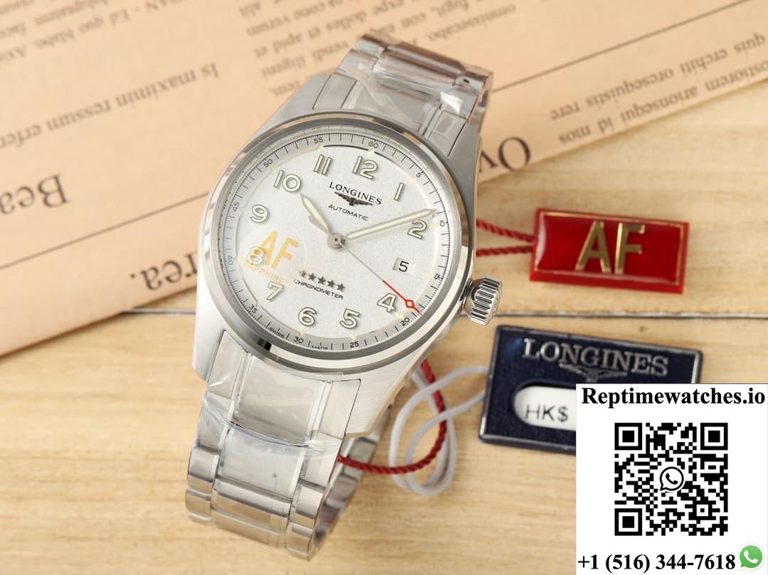 Longines Spirit L3.810.4.73.6 Af Factory Stainless Steel Case-Rep Time Watches