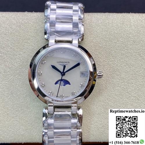 Longines Elegant L8.116.4.87.6 Gs Factory White Dial-Rep Time Watches