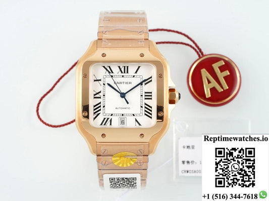 Cartier Santos WGSA0018 AF factory date display
