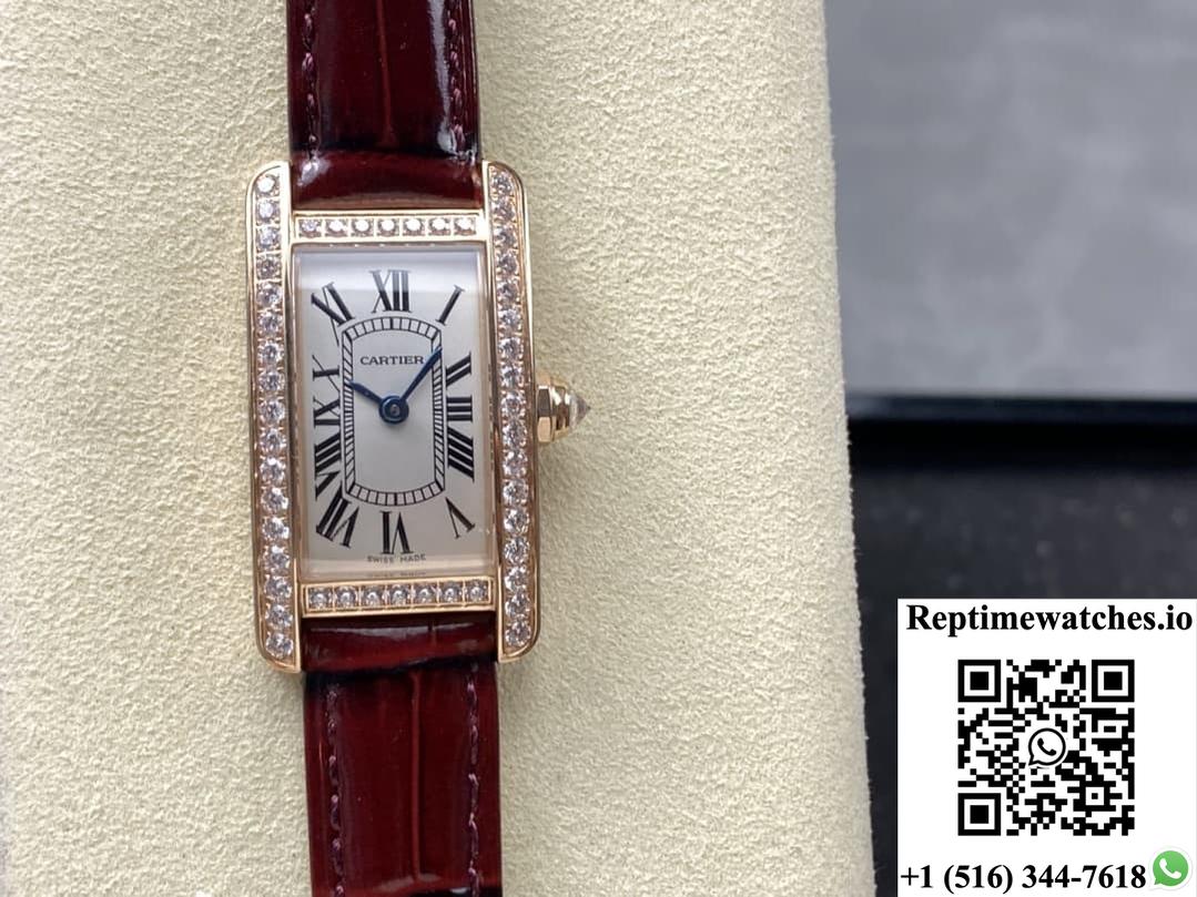 Cartier Tank WJTA0026 8848 Factory Diamond Bezel