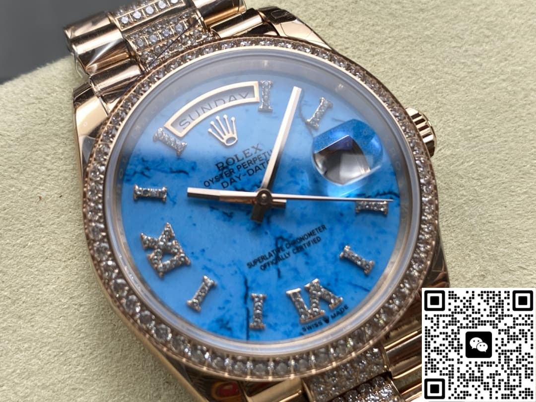 Rolex Day-Date M128345rbr-0065 8+ factory solid case back
