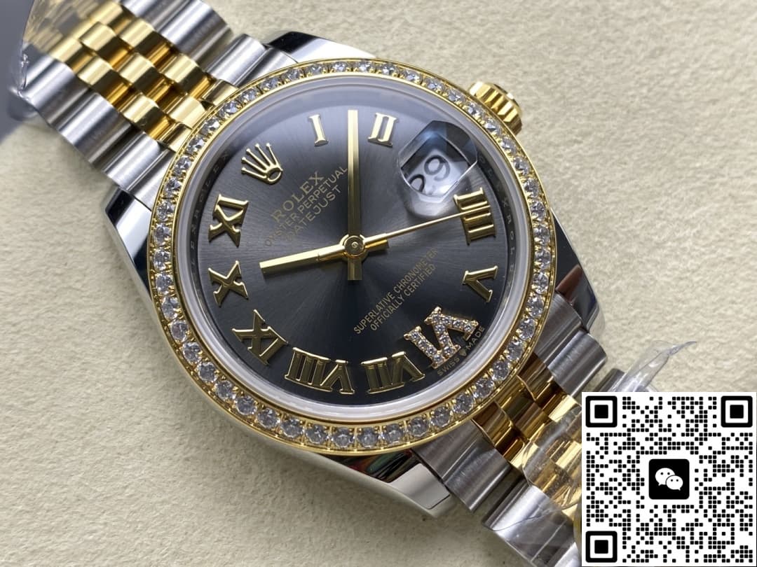 Rolex Datejust M278383RBR-0018 AR Factory Folding Crown Clasp