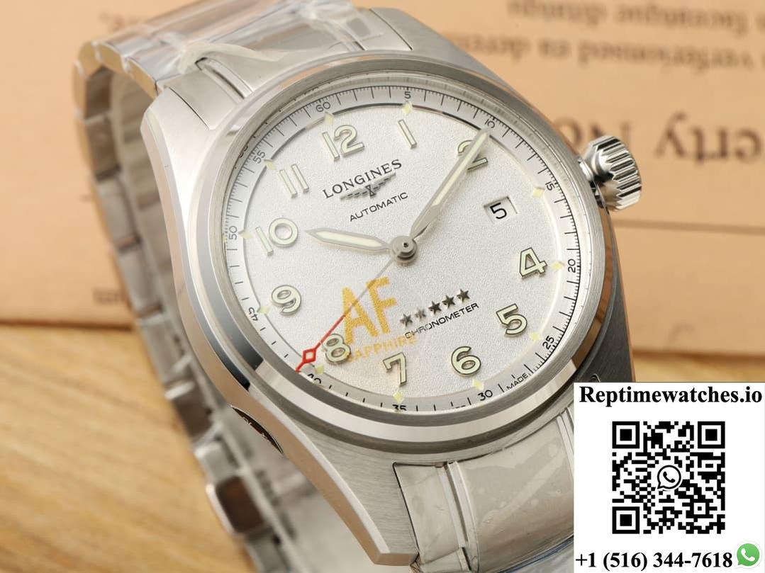 Longines Spirit L3.810.4.73.6 Af Factory Stainless Steel Case-Rep Time Watches