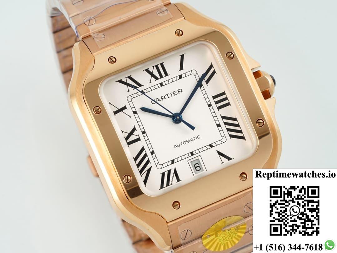 Cartier Santos WGSA0018 AF factory date display
