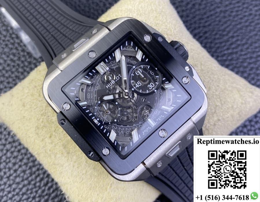 Hublot AQUARE BANG UNICO 821.NM.0170.RX BB Factory rubber strap