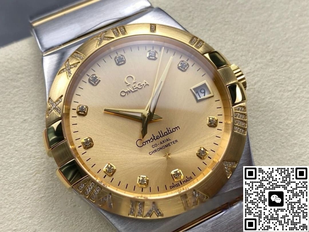 Omega Constellation 123.25.38.21.58.002 M+ Factory Date Display