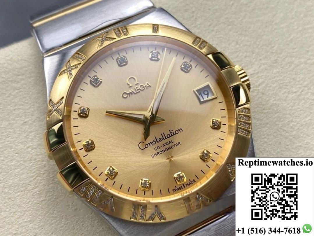 Omega Constellation 123.25.38.21.58.002 M+ Factory Date Display