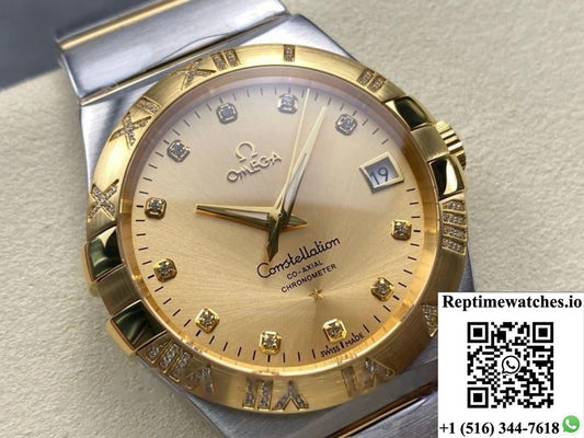 Omega Constellation 123.25.38.21.58.002 M+ Factory Date Display