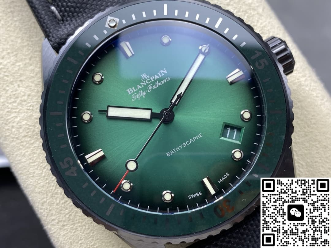 Blancpain Fifty Fathoms 5000-0153-B52A GF Factory Green Dial