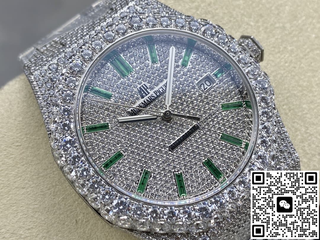 Audemars Piguet Royal Oak 15400ST.010 AMG Factory Diamond Hour Markers