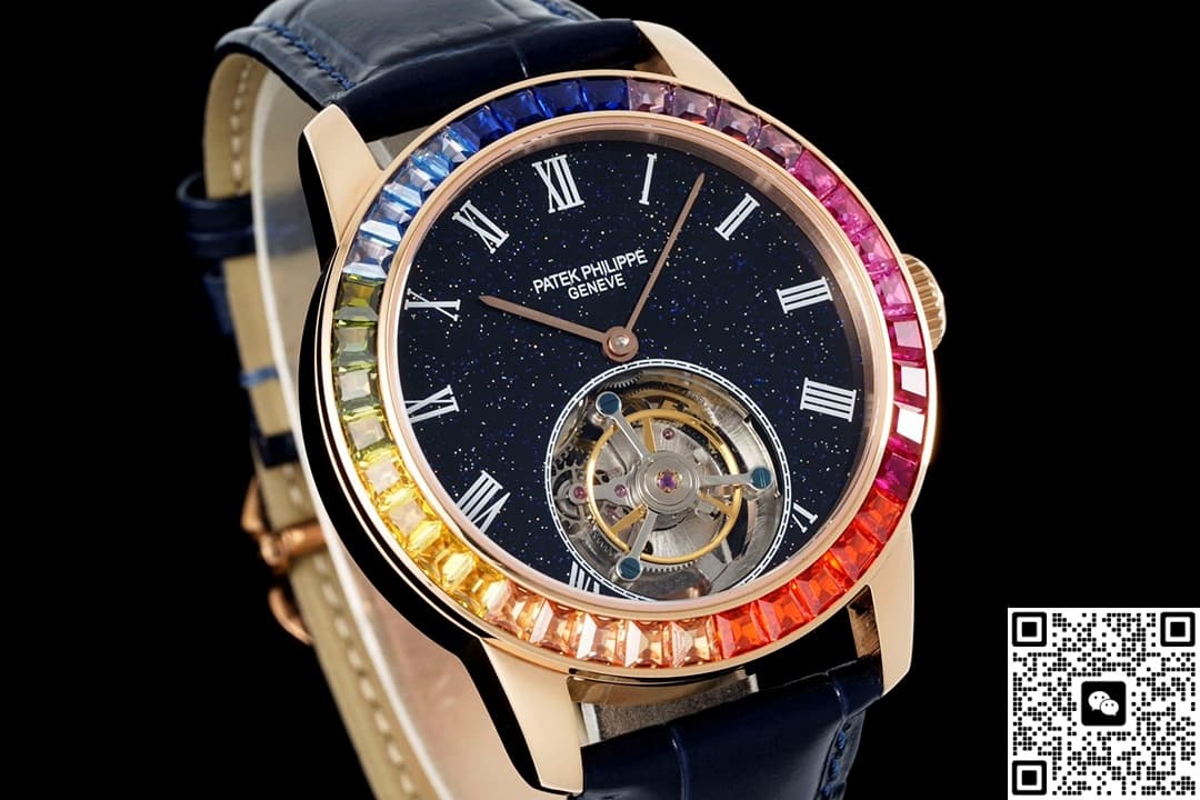 Patek Philippe Tourbillon RMS Factory Rainbow Bezel