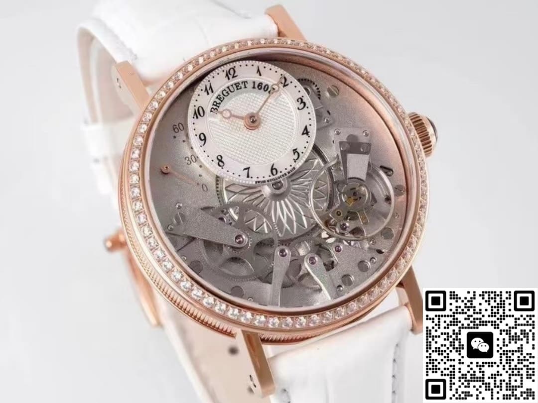 Breguet Heritage 7038BR-18-9V6-D00D ZF factory alligator leather strap