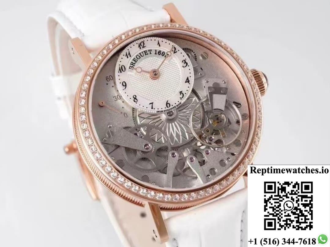 Breguet Heritage 7038BR-18-9V6-D00D ZF factory alligator leather strap