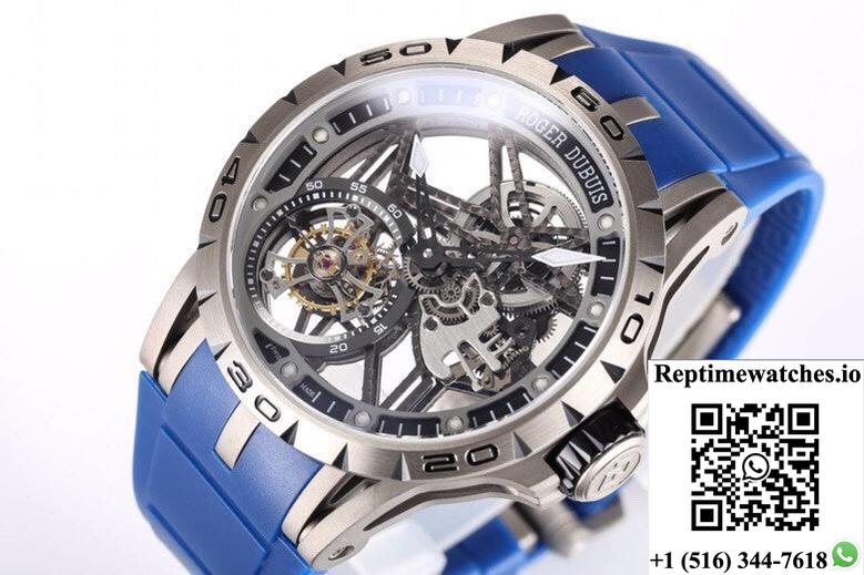 Roger Dubuis Excalibur Rddbex0479 New Factory Tourbillon Titanium Case-Rep Time Watches