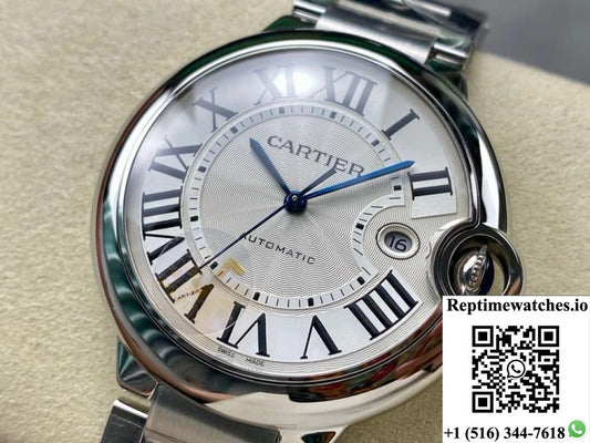 Cartier Blue Balloon W69013Z2 AF Factory Silver Gray Dial