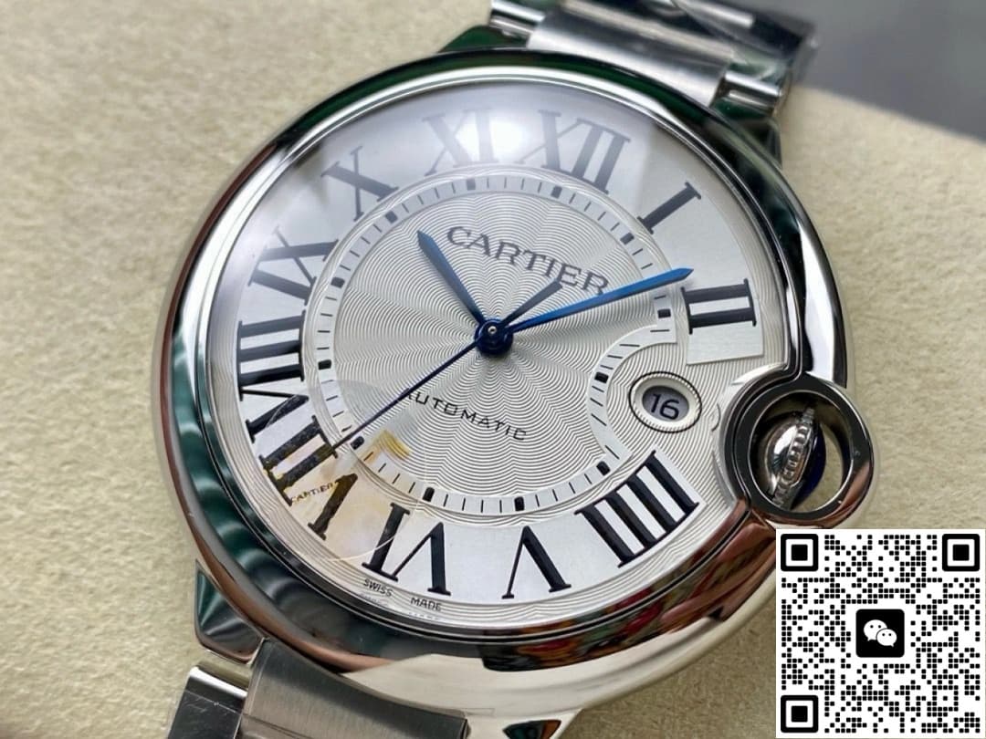 Cartier Blue Balloon W69013Z2 AF Factory Silver Gray Dial