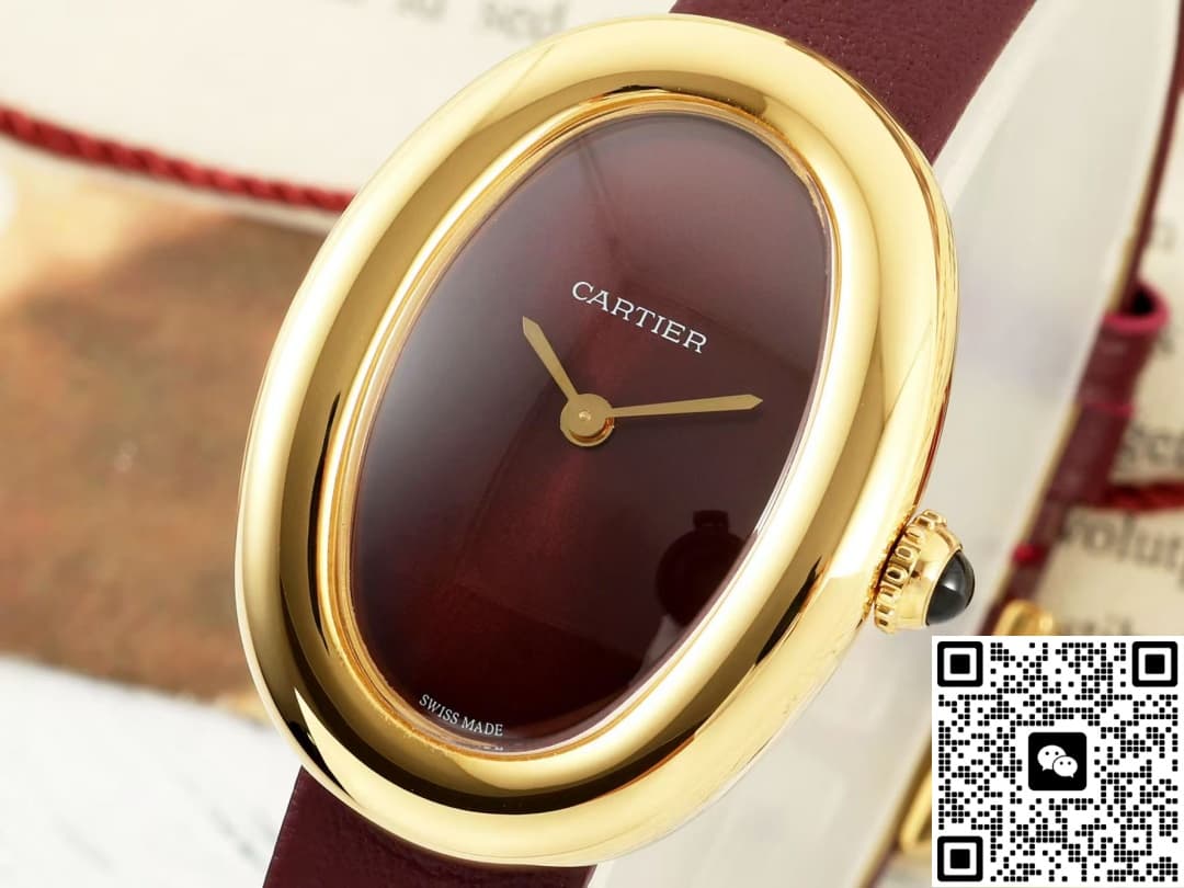 Cartier tub WGBA0032 AF factory cowhide strap