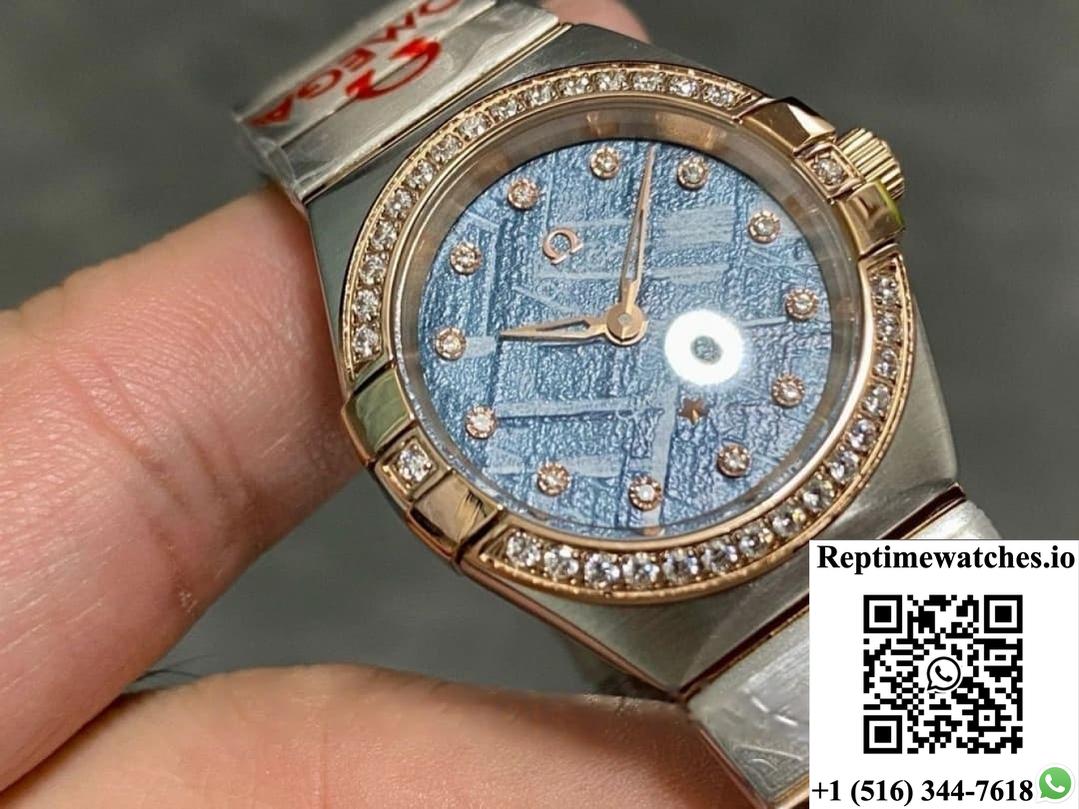 Omega Constellation 131.25.28.60.99.001 TW factory diamond bezel