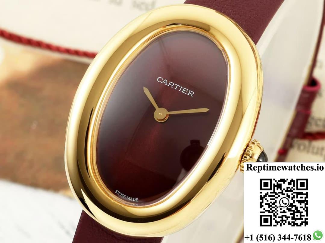 Cartier tub WGBA0032 AF factory cowhide strap