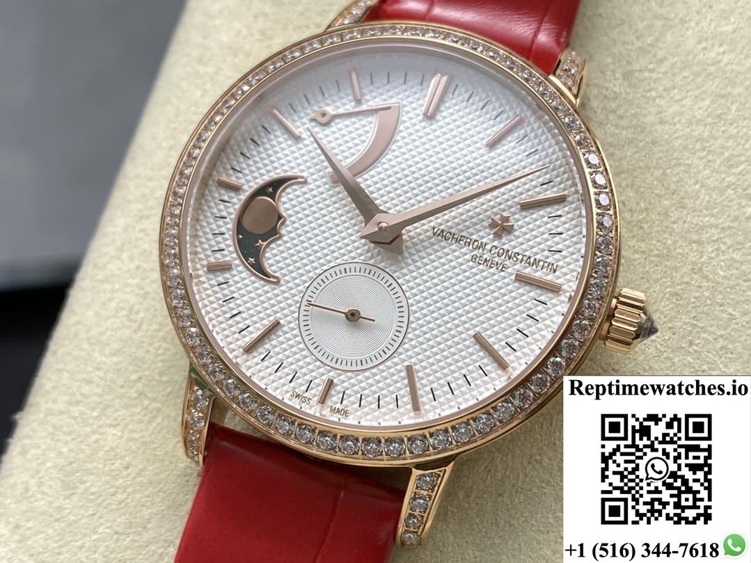 Vacheron Constantin Traditionnelle 83570-000R-B691 TW factory crocodile leather strap