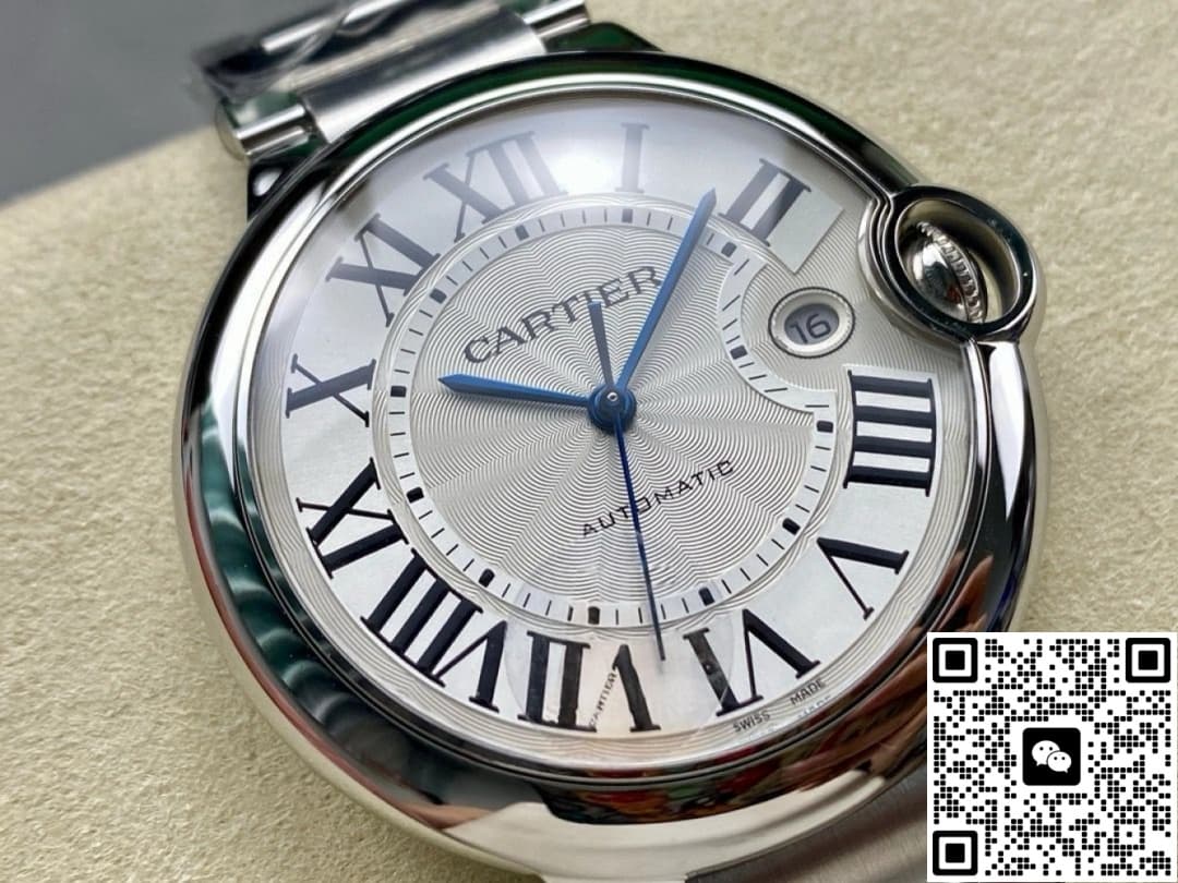 Cartier Blue Balloon W69013Z2 AF Factory Silver Gray Dial