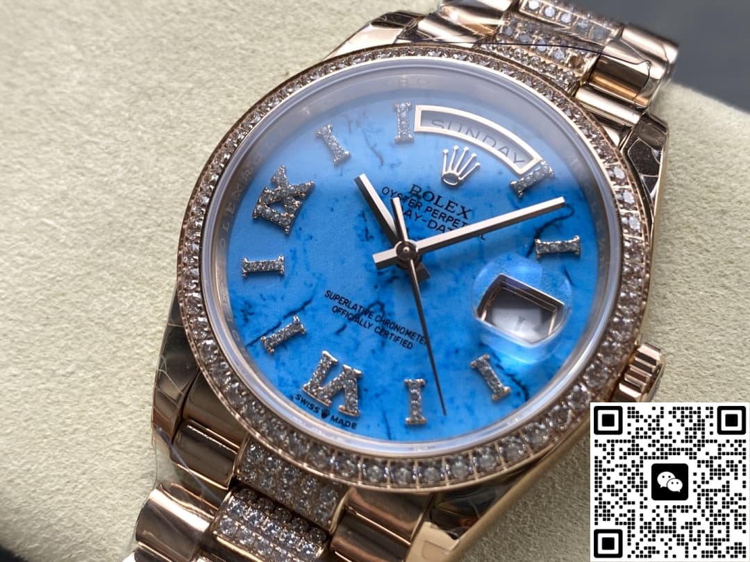 Rolex Day-Date M128345rbr-0065 8+ factory solid case back