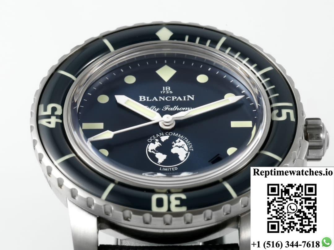 Blancpain Fifty Fathoms 5008-11B40-Naoa Zf Factory Blue Dial-Rep Time Watches