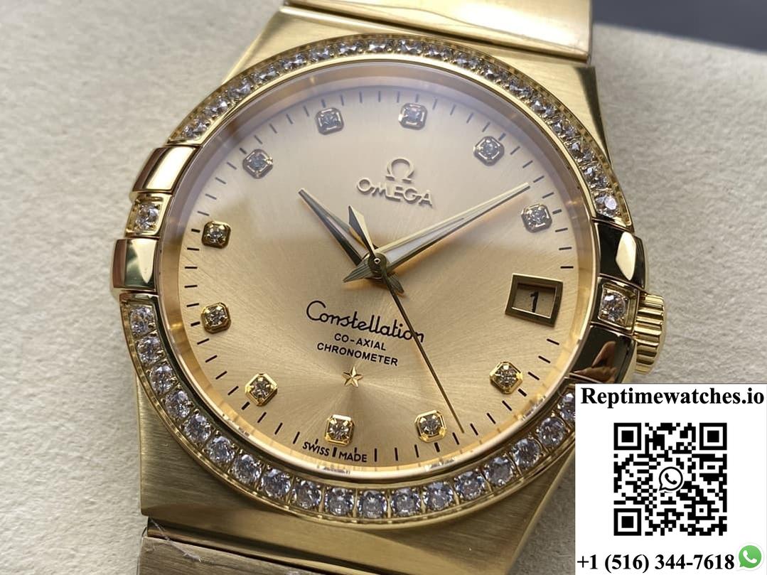 Omega Constellation 123.55.38.21.58.001 OM Factory Date Display