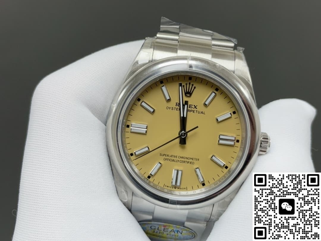 Rolex Oyster Perpetual 134300-0007 Clean Factory Yellow Dial