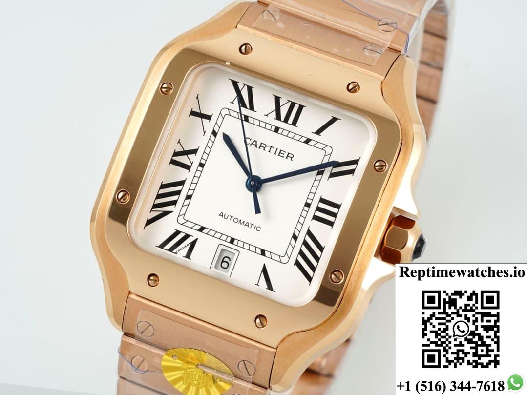 Cartier Santos WGSA0018 AF factory date display