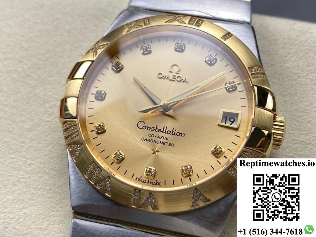 Omega Constellation 123.25.38.21.58.002 M+ Factory Date Display
