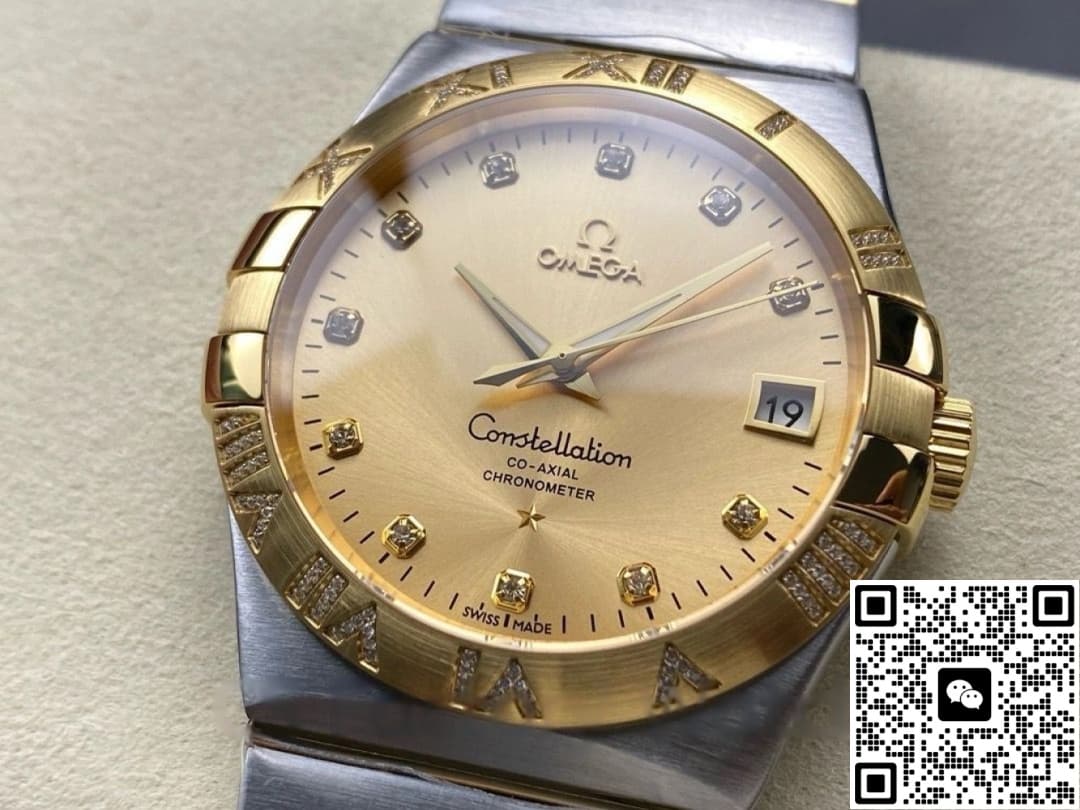 Omega Constellation 123.25.38.21.58.002 M+ Factory Date Display