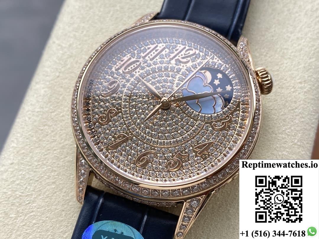Vacheron Constantin Égérie 8006F-000R-B976 Yms Factory Moon Phase-Rep Time Watches