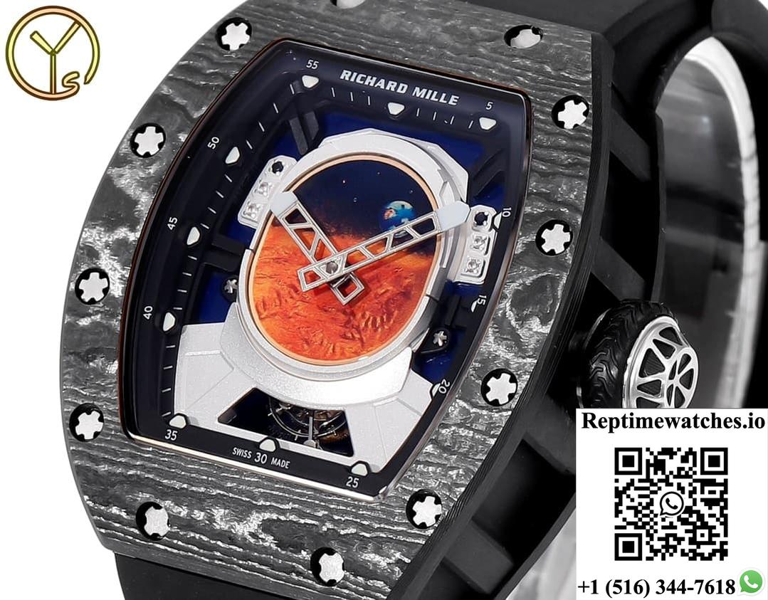 Richard Miller Men’s RM 52-05 YS Factory Rubber Strap