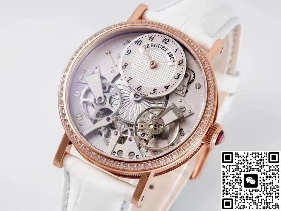 Breguet Heritage 7038BR-18-9V6-D00D ZF factory alligator leather strap