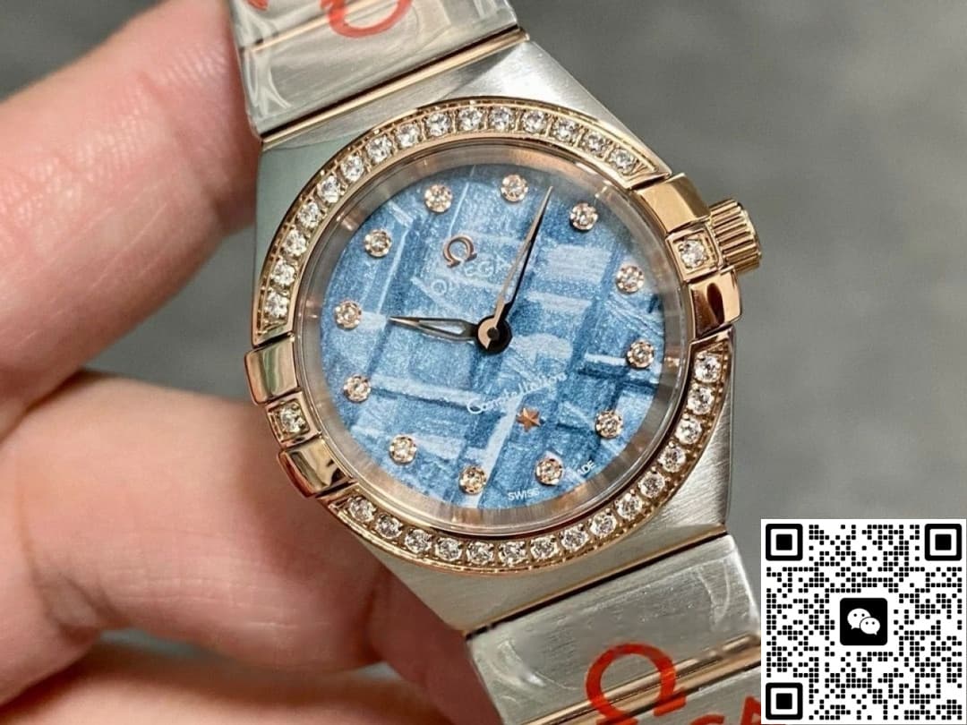 Omega Constellation 131.25.28.60.99.001 TW factory diamond bezel